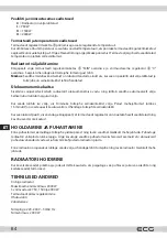 Предварительный просмотр 64 страницы ECG 8592131306493 Instruction Manual