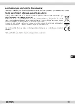 Предварительный просмотр 65 страницы ECG 8592131306493 Instruction Manual