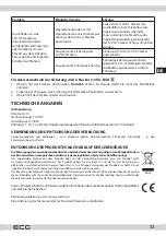 Предварительный просмотр 33 страницы ECG AC 3010 C Instruction Manual