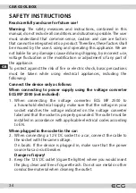 Предварительный просмотр 34 страницы ECG AC 3010 C Instruction Manual