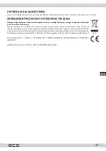 Предварительный просмотр 57 страницы ECG AC 3010 C Instruction Manual