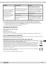 Предварительный просмотр 75 страницы ECG AC 3010 C Instruction Manual