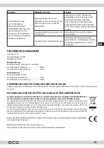 Предварительный просмотр 35 страницы ECG AC 3020 HC Dual Instruction Manual