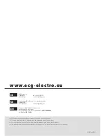 Предварительный просмотр 40 страницы ECG ACR 5570 Instruction Manual