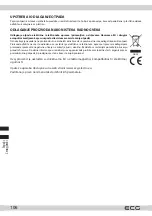 Предварительный просмотр 106 страницы ECG AF 3500 Instruction Manual