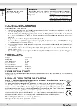 Preview for 14 page of ECG AF 8300 DualFry Instruction Manual