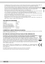 Предварительный просмотр 27 страницы ECG AF 8300 DualFry Instruction Manual