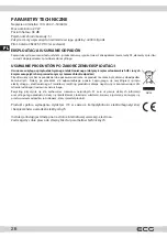 Предварительный просмотр 26 страницы ECG AH D501T Instruction Manual