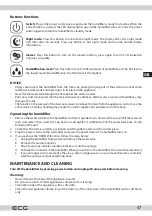 Предварительный просмотр 47 страницы ECG AH D501T Instruction Manual