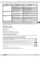 Предварительный просмотр 57 страницы ECG AH D501T Instruction Manual