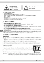 Предварительный просмотр 68 страницы ECG AH D501T Instruction Manual