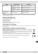 Предварительный просмотр 117 страницы ECG AH D501T Instruction Manual