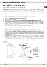 Preview for 3 page of ECG BD 25 Instruction Manual