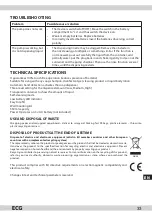 Предварительный просмотр 33 страницы ECG BD 35 Instruction Manual