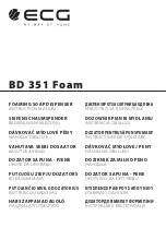 ECG BD 351 Foam Instruction Manual preview