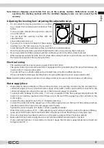 Preview for 9 page of ECG BlackLine EWF 801201 Steam Instruction Manual