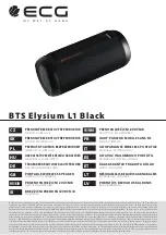 Предварительный просмотр 1 страницы ECG BTS Elysium L1 Black Instruction Manual