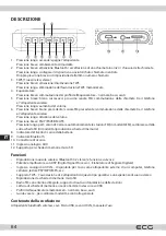 Предварительный просмотр 64 страницы ECG BTS Elysium M1 Black Instruction Manual, Safety Instructions, Technical Data