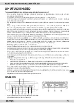 Предварительный просмотр 75 страницы ECG BTS Elysium M1 Black Instruction Manual, Safety Instructions, Technical Data