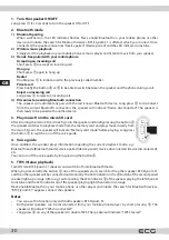 Предварительный просмотр 30 страницы ECG BTS Elysium S1 Black Instruction Manual