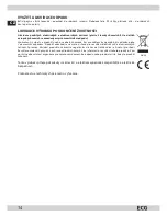 Предварительный просмотр 14 страницы ECG CD 110 USB Instruction Manual