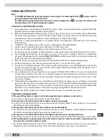 Предварительный просмотр 111 страницы ECG CD 190 BT Instruction Manual