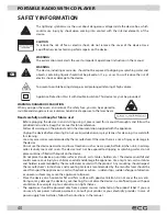 Предварительный просмотр 40 страницы ECG CDR 1000 Instruction Manual