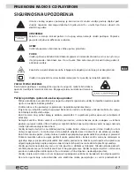 Предварительный просмотр 47 страницы ECG CDR 1000 Instruction Manual