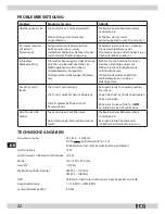 Preview for 42 page of ECG CDR 777 USB BLACK/WHITE Instruction Manual