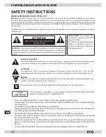 Preview for 44 page of ECG CDR 777 USB BLACK/WHITE Instruction Manual