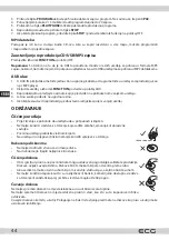 Предварительный просмотр 44 страницы ECG CDR 800 Instruction Manual