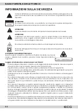 Предварительный просмотр 64 страницы ECG CDR 800 Instruction Manual