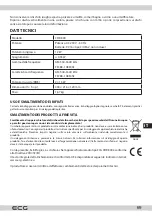 Предварительный просмотр 69 страницы ECG CDR 800 Instruction Manual