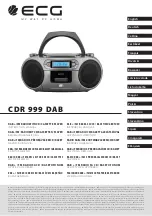 ECG CDR 999 DAB Instruction Manual preview