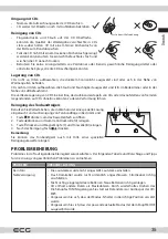 Предварительный просмотр 35 страницы ECG CDR 999 DAB Instruction Manual