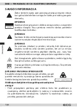 Предварительный просмотр 104 страницы ECG CDR 999 DAB Instruction Manual