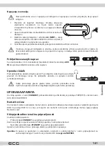 Предварительный просмотр 161 страницы ECG CDR 999 DAB Instruction Manual