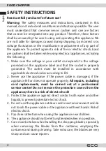 Preview for 4 page of ECG Chop&Cut SP 4015 Instruction Manual