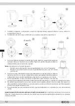 Предварительный просмотр 72 страницы ECG Chop&Cut SP 4015 Instruction Manual