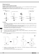 Предварительный просмотр 78 страницы ECG Chop&Cut SP 4015 Instruction Manual