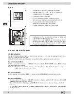 Предварительный просмотр 6 страницы ECG DH 009 Instruction Manual