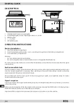 Предварительный просмотр 24 страницы ECG DH 010 Instruction Manual