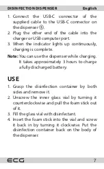 Предварительный просмотр 7 страницы ECG DS 1010 Manual