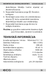 Preview for 39 page of ECG DS 1010 Manual