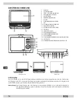 Предварительный просмотр 74 страницы ECG DVP 7709 WHITE Instruction Manual