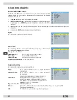 Предварительный просмотр 62 страницы ECG DVT 980 HD DVB-T Instruction Manual