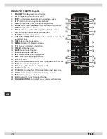 Предварительный просмотр 74 страницы ECG DVT 980 HD DVB-T Instruction Manual