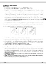 Предварительный просмотр 29 страницы ECG ED 14026 Instruction Manual