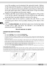 Предварительный просмотр 34 страницы ECG ED 14026 Instruction Manual