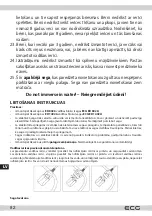 Предварительный просмотр 82 страницы ECG ED 14026 Instruction Manual